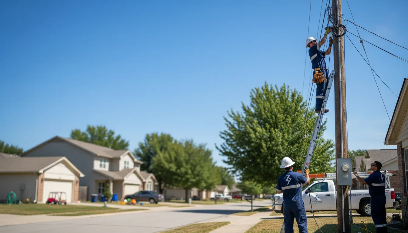 Residential electrician providing installation services in Lauderdale, MS